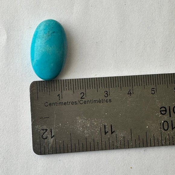 25 Carats Natural Turquoise 25x15mm Oval Top Quality Loose Untreated Gemstone - Picture 3 of 6